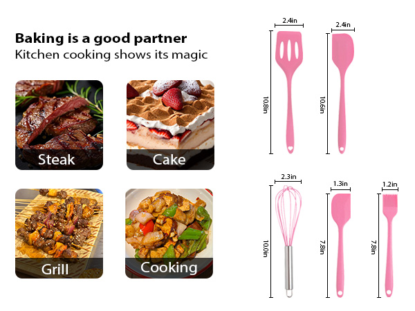 Mini Spatula Silicone Kitchen Spatula Baking Tools Baking Spatula Silicone Pancake Spatula