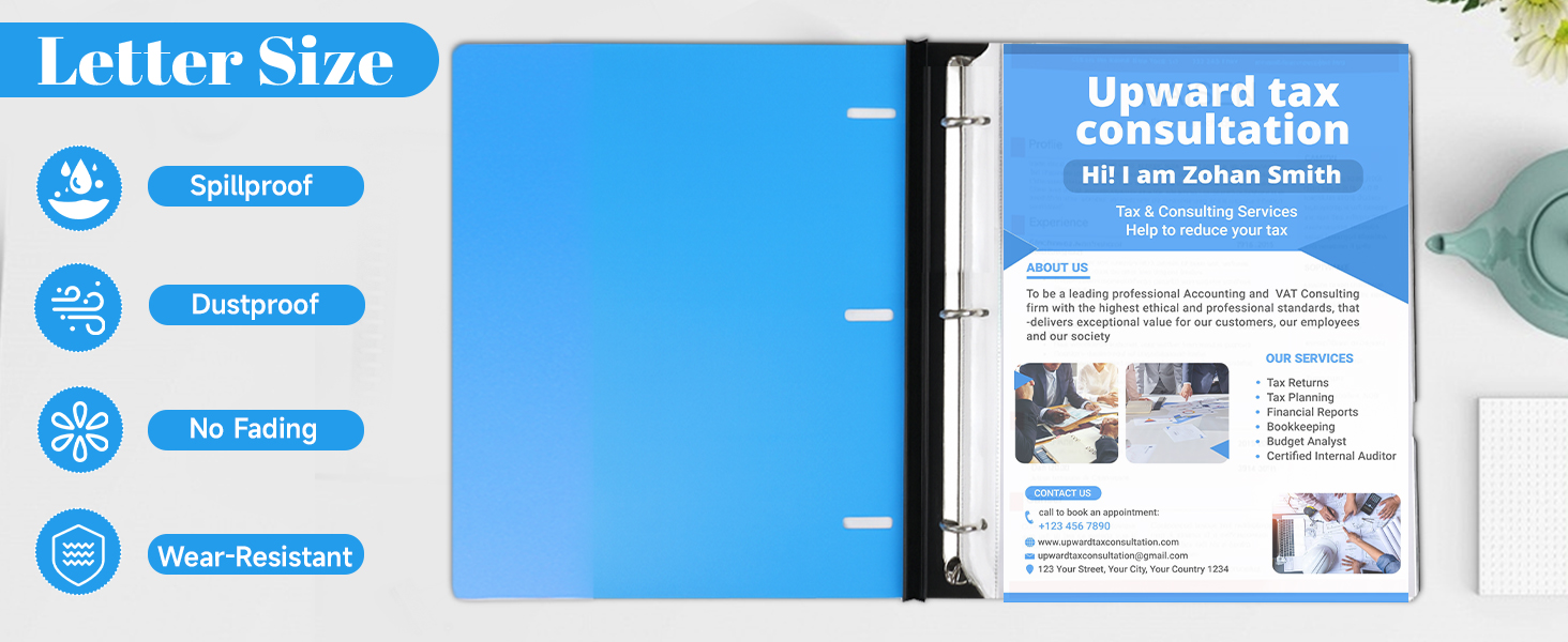 page protectors for 3 ring binder