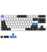 DAREU EK87PRO 80% Wireless Mechanical Keyboard,TKL Tri-Mode RGB Gaming Keyboard with Hot-Swappabl...