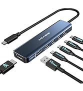 ACASIS USB C Docking Station Dual Monitor 4K@60Hz, USB C Hub 10Gbps with 1xHDMI, 1xUSB C Video Ou...