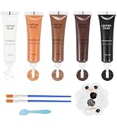 Kenbry Brown Leather Repair Kit for Furniture,Vinyl Leather Car Seat Repair Kit for Car Interior,...
