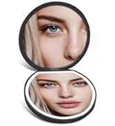 SisKokoro Compact Mirror with Light, Rechargeable 40X Magnifying Mirror with 3 Lighting Modes & D...