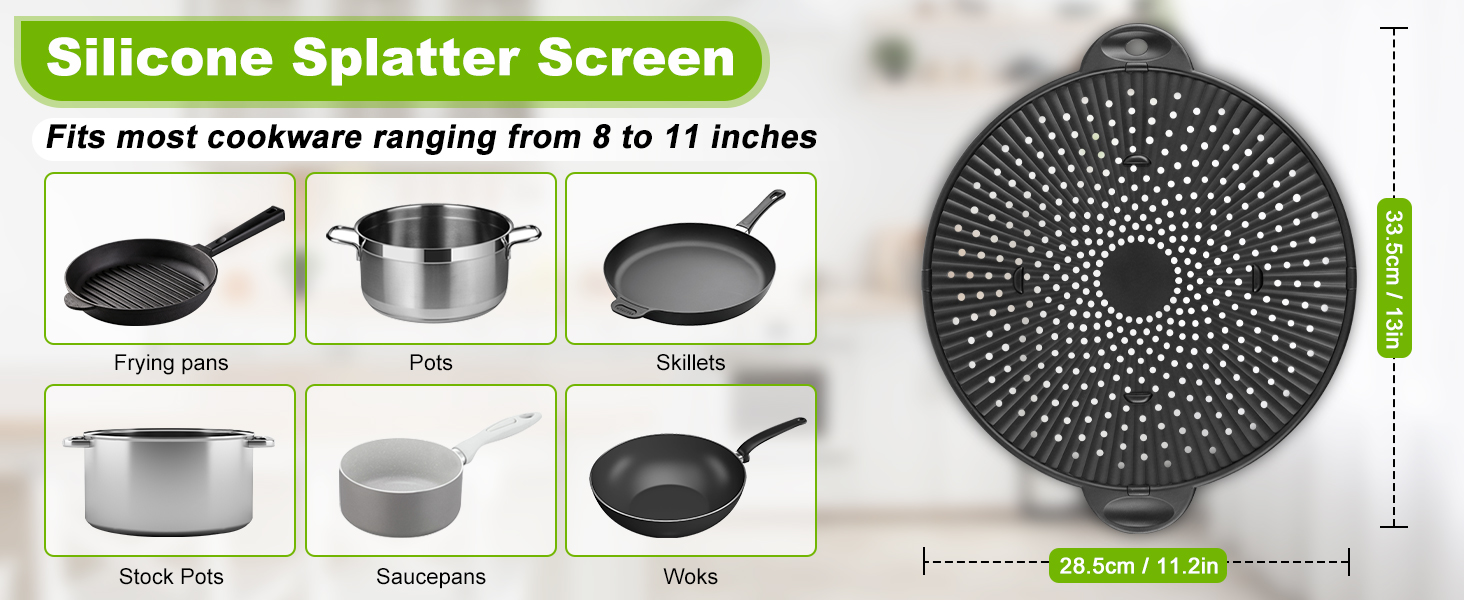 Silicone Splatter Screen