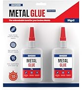 GH1200 - Metal Glue, Crystal Clear Super Glue for Metal, Dries Flawless, Glue for Metal Works on ...