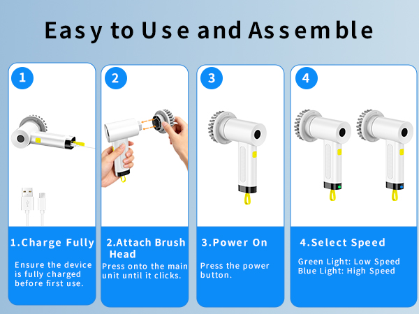 adjustable power scrubber