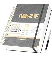 CAGIE Spiral Notebook Journal 8.5''x 11'', 320 Pages College Ruled Lined Notenook with 100GSM Pap...