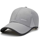 CLAPE Mens Hat Quick Dry Golf Baseball Cap UPF50+ Unstructured Outdoor Caps Unisex Breathable Spo...