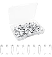 120Pcs Small Safety Pins White,0.75Inch/19mm White Safety Pins for Clothes Metal Mini Clothes Pin...