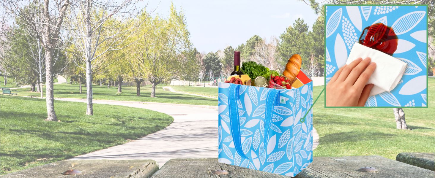 shopping cart bags for groceries, collapsible totes with handles