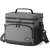 Seeseven Insulated Lunch Bag for Women & Men, Soft Cooler Tote for Work, Office, Travel, Picnic -...