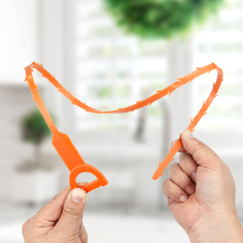 The drain snake hair drain clog remover offers exceptional flexibility