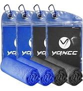 YQXCC 4 Pack Cooling Towels 40"x12", Cold Cool for Neck & Face | Cooling Neck Wraps, Soft Breatha...