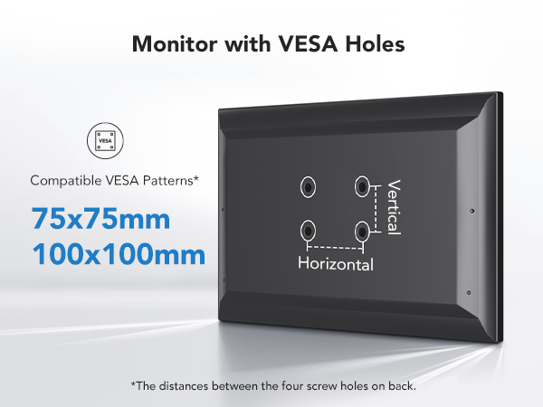 Monitor with VESA Holes