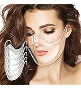 DIGIGRE 5PCS Transparent Face Shield, Lightweight Anti-Fog Clear Face Mask, Sturdy Breathable Cle...