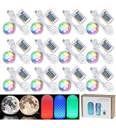 3DZWMAN 12 Pack RGB LED Lamp Kit 001 for Bambu lab A1 mini/A1 MH001, Color Storage, IR Remote Con...