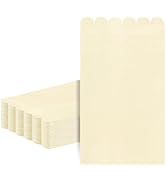 36 Pcs Ivory Napkins; 2-ply Cream Dinner Napkins; Beige Scalloped Paper Napkin for Dinner, Weddin...