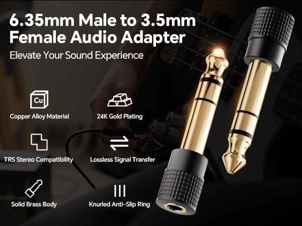 VCELINK Male to 3.5mm Female Audio Adapter