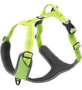 TRUE LOVE Dog Harness Outdoor Adventure II Reflective Vest with 2 Leash Attachments Matching Leas...