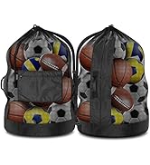 BROTOU Extra Large Sports Ball Bag, Ball Bags for Coaches, Adjustable Shoulder Strap and Hanging ...