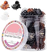 JASVERLIN 51 Pcs Mini Hair Claw Clips for Women Girls, Small Cute Jaw Hair Clips for Baby Toddler...