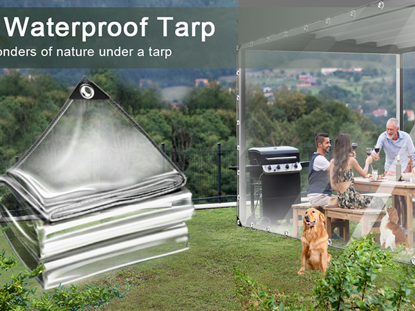 Clear waterproof tarp