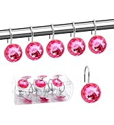 BEAVO Acrylic Fashion Decorative Home Rolling Shower Curtain Hooks Rhinestones Bathroom Bath Baby...