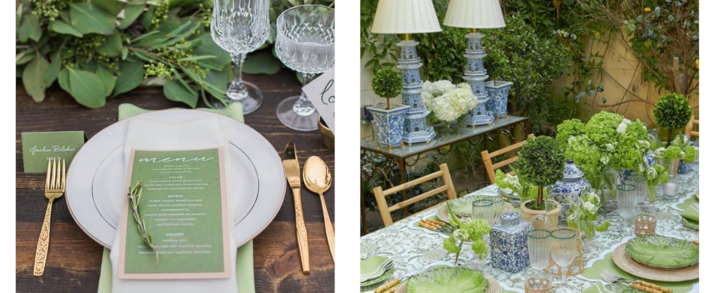 green placemats