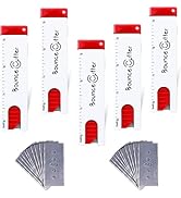 UCEC Retractable Utility Knife Box Cutter Set, 5PCS Cardboard Cutter with 20PCS Blades, Compact, ...