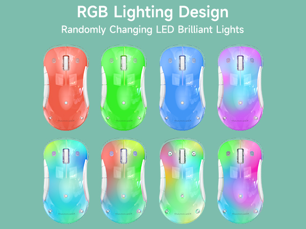 wireless mouse/rechargeable mouse/RGB wireless mouse green