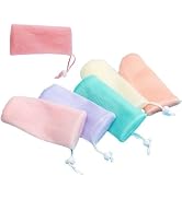 6Pcs Multicolor Exfoliating Mesh Soap Pouch Bubble Foam Net Bag for Shower Saver Pouch Drawstring...