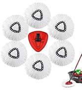 Mop Replacement Head, Ailengy 100% Microfiber Mop Refills Spin Mop Replacement Head, 360 Micro Sp...