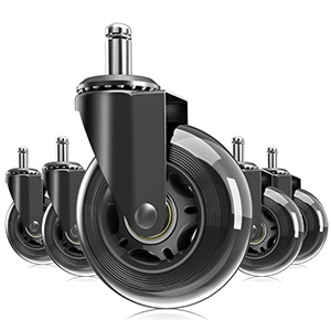 3“ office chair caster wheels set of 5