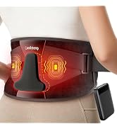 Comfytemp Cordless Heating Pad for Back with Massager 3D Back Pad Portable | Lower Back Massager ...