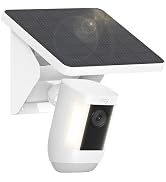 4W Solar Panel Charging Mount for Ring Cameras, 2-in-1 Adjustable Wall Mount,Compatible with Ring...