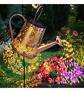 YJFWAL Solar Watering can with Lights, Unique Gifts for Mom Grandma Women Birthday, Waterproof Ga...