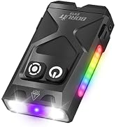 BORUIT EV15 LED Small Powerful EDC Flashlight,1000 Lumen USB-C Rechargeable Mini Keychain Flash L...