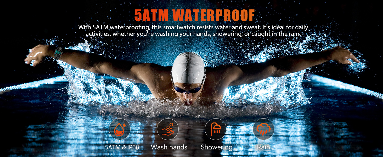 waterproof smart watch for men