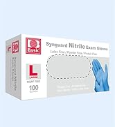 Supmedic Basic Blue Syngard nitrile exam gloves for medical clearning and cooking
