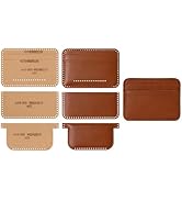 DOITOOL Handmade Wallet Pattern Templates DIY Leather Wallet Stencils for Sewing Card Bag Craftin...