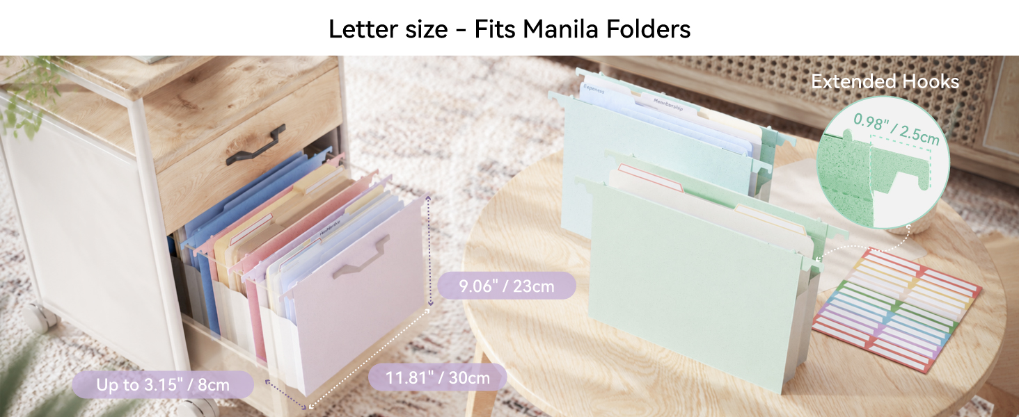 Wheat Straw Expanding Hanging File Folders