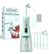 Water Dental Flosser Pick for Teeth,Cordless Rechargeable Portable Flosser | U-Type 360° Cleaning...