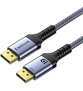 6FT Displayport to Displayport 2.1 Cable, 80Gbps Display Port to Display Port Cable, 16K@60Hz/8K@...