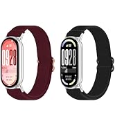 OUTPUTBT Elastic Watch Band with Metal Adapter Compatible with Xiaomi Smart Band 10/9/8 Replaceme...