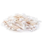 500 Pack Cotton Swabs, Individually Wrapped Cotton Swab, Individually Wrapped Double Tipped Woode...