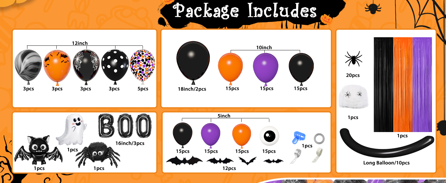 halloween balloon arch