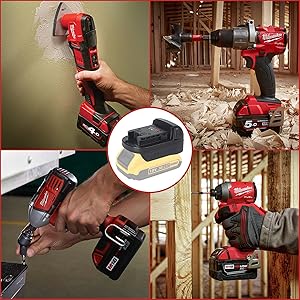milwaukee to dewalt battery adapter