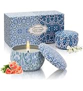 AGOL Scented Candles for Home Scented 2 Pack 2.5 oz Natural Soy Wax Candles Gifts for Women, Jasm...
