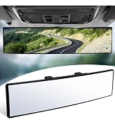 XJVSS Car Rearview Mirror, 11.4 Inch Panoramic Convex Auto Rear View Mirror for Reducing Blind Sp...