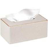 Leather Tissue Box Cover Rectangle,Stylish Tissues Box Holder Modern Rectangular Facial Paper Tow...