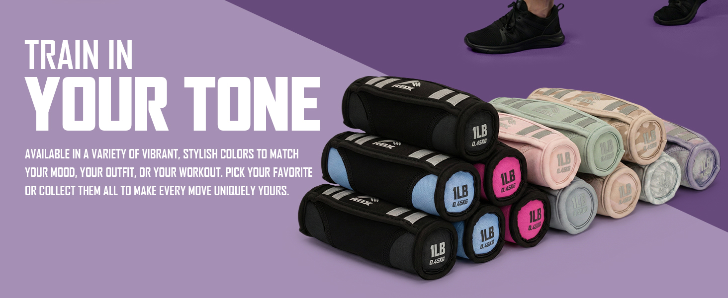 Hand weights in multiple color options to match your style and fitness routine